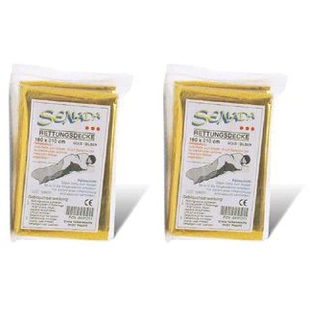 Senada Rettungsdecke 160x210 cm 2x 2x1 St