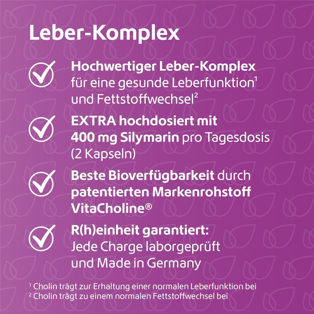 Leber Komplex Mariendistel + Artischocke + Cholin vegan R(h)ein Nutrition