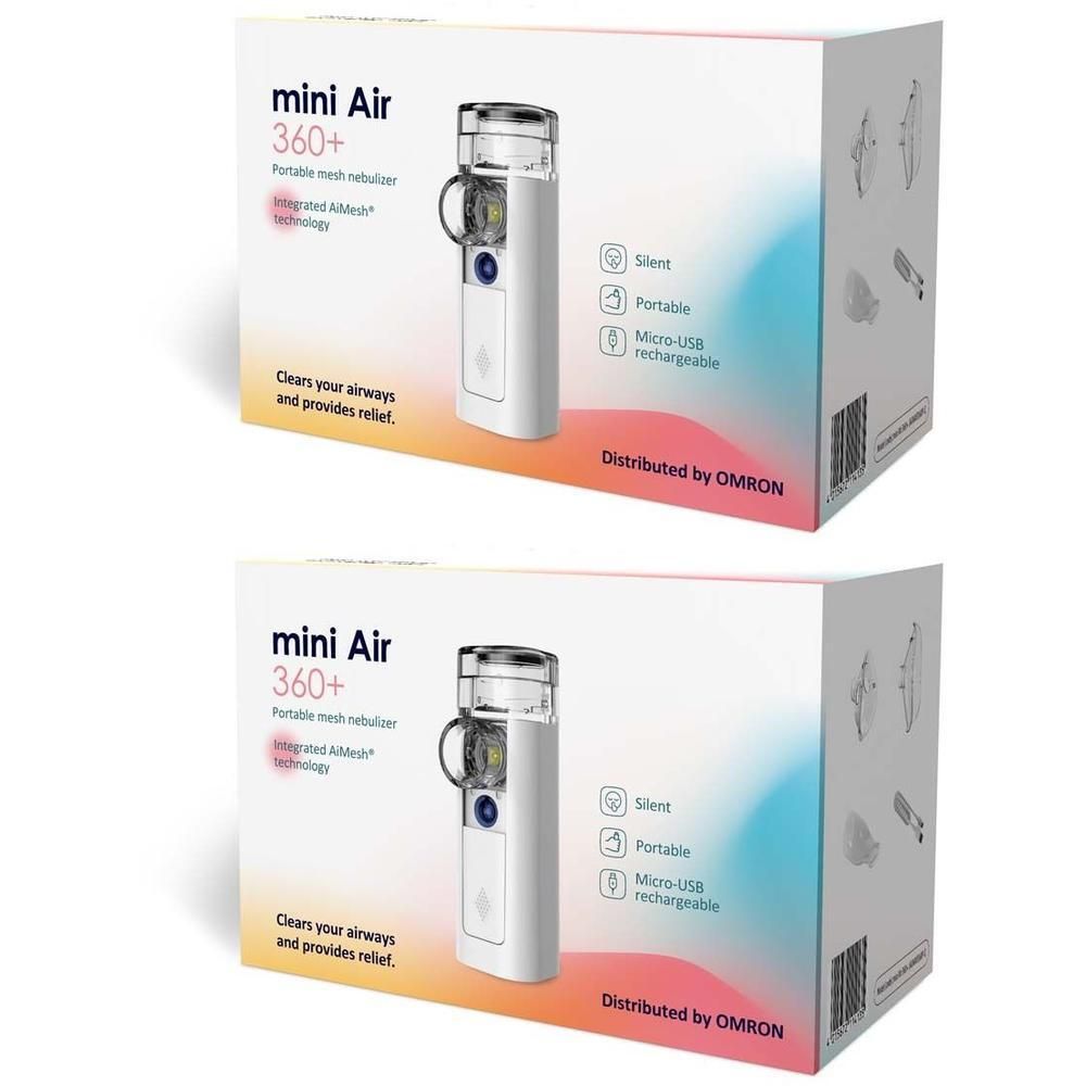 Omron mini Air 360+ Mesh Vernebler tragbar 2x 2x1 St