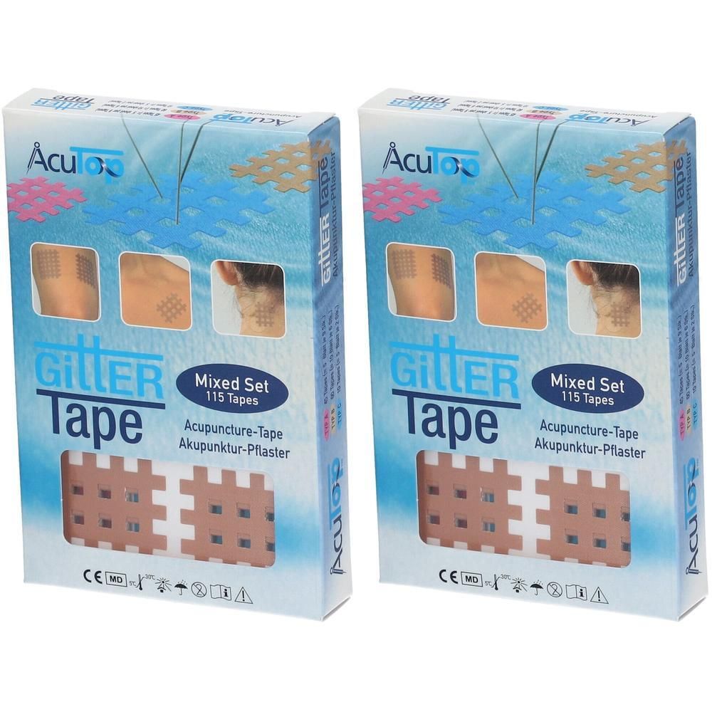 Gitter Tape AcuTop Mix Set 2x 2x115 St Pflaster