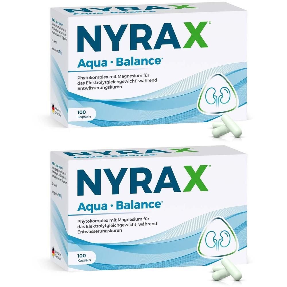 Nyrax Aqua Balance während Entwässerungs-Kuren Kps 2x 2x100 St Kapseln