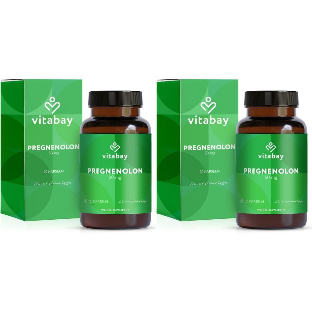 Pregnenolon 50 mg hochdosiert Kapseln 2x 2x120 St