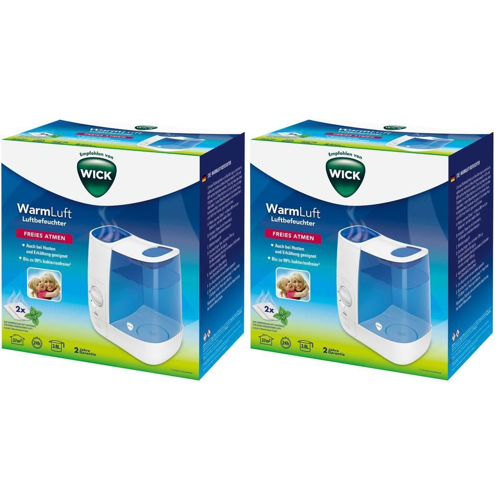 Wick Warmdampf-Luftbefeuchter 2x 2x1 St