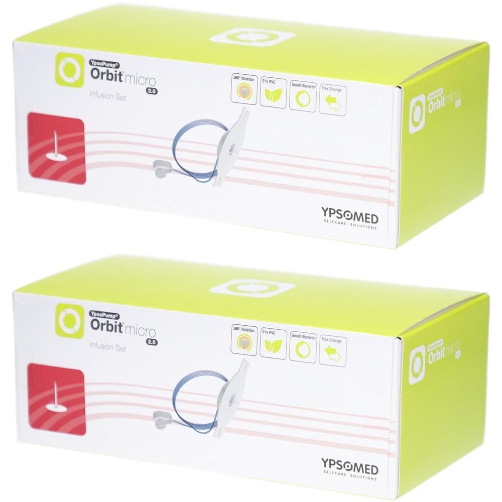 Mylife YpsoPump Orbitmicro 2.0 5,5mm/60cm Inf.-Set 2x 2x10 St Infusionsset