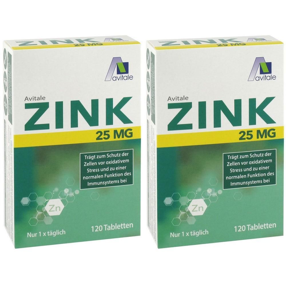 Zink 25 mg Tabletten 2x 2x120 St
