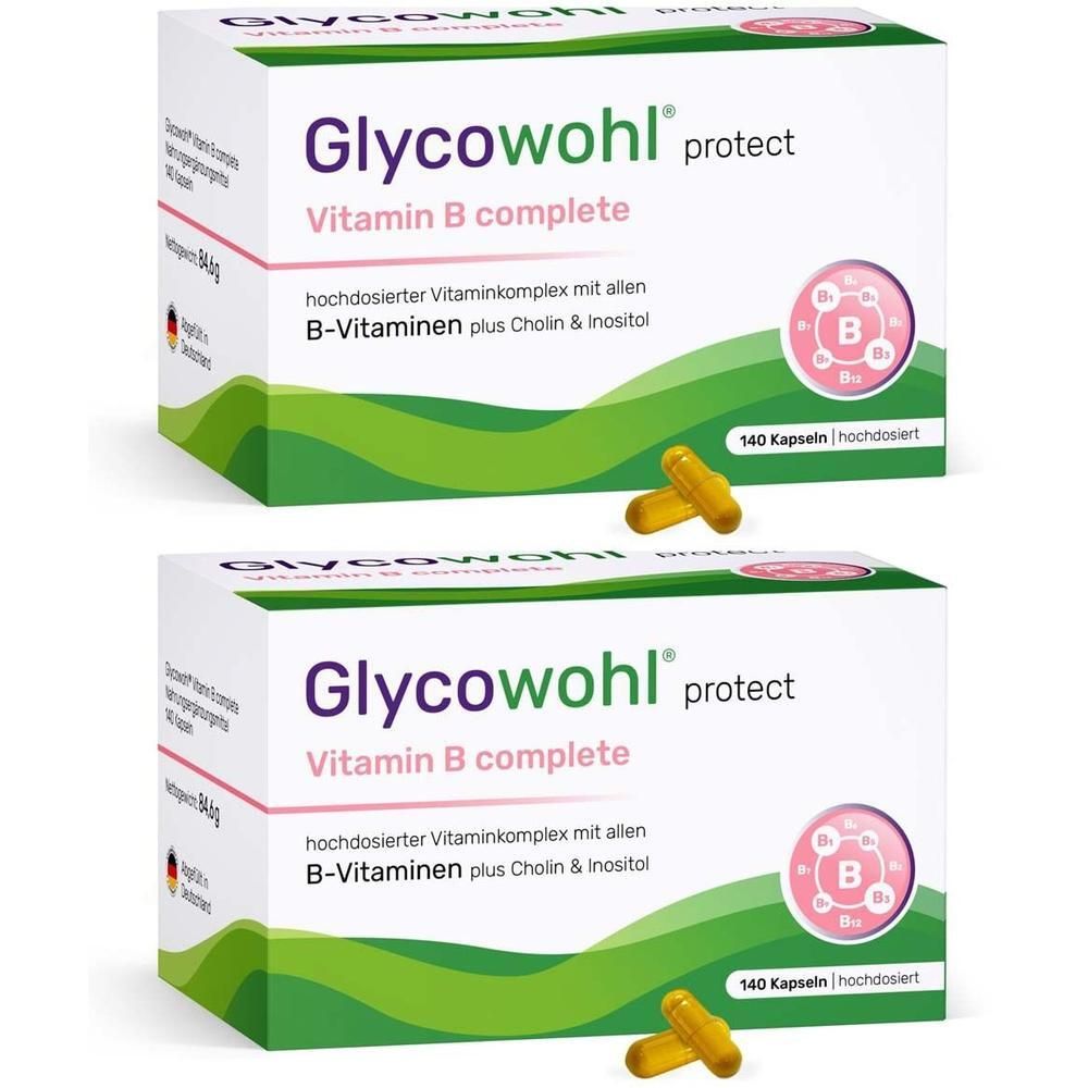 Glycowohl Vitamin B complete+Inositol+Cholin Kaps. 2x 2x140 St Kapseln