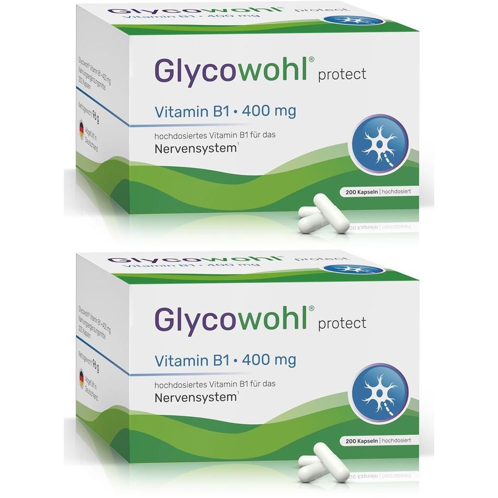 Glycowohl Vitamin B1 Thiamin 400 mg hochdos.Kaps. 2x 2x200 St Kapseln