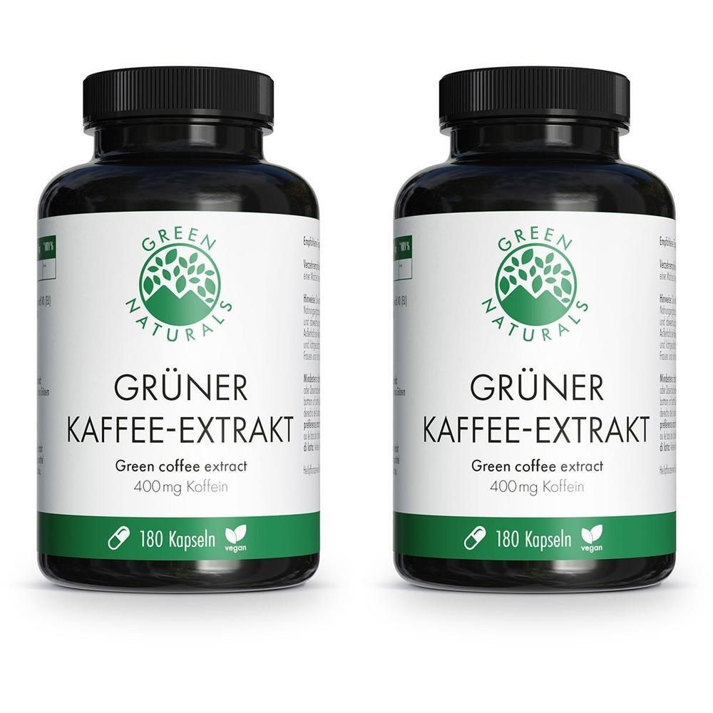 Green Naturals Grüner Kaffee-Extr.100% Koffein Kps 2x 2x180 St Kapseln