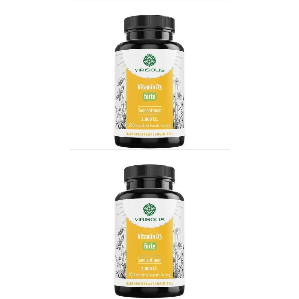 Virisolis Vitamin D3 forte 2.000 I.e. Kapseln 2x 2x180 St