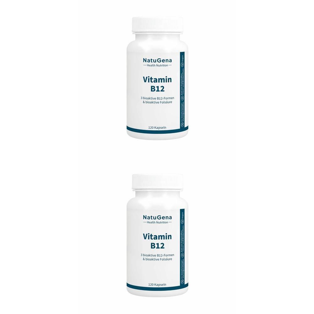 Vitamin B12 BIOAKTIV+Folsäure vegan Kapseln 2x 2x120 St