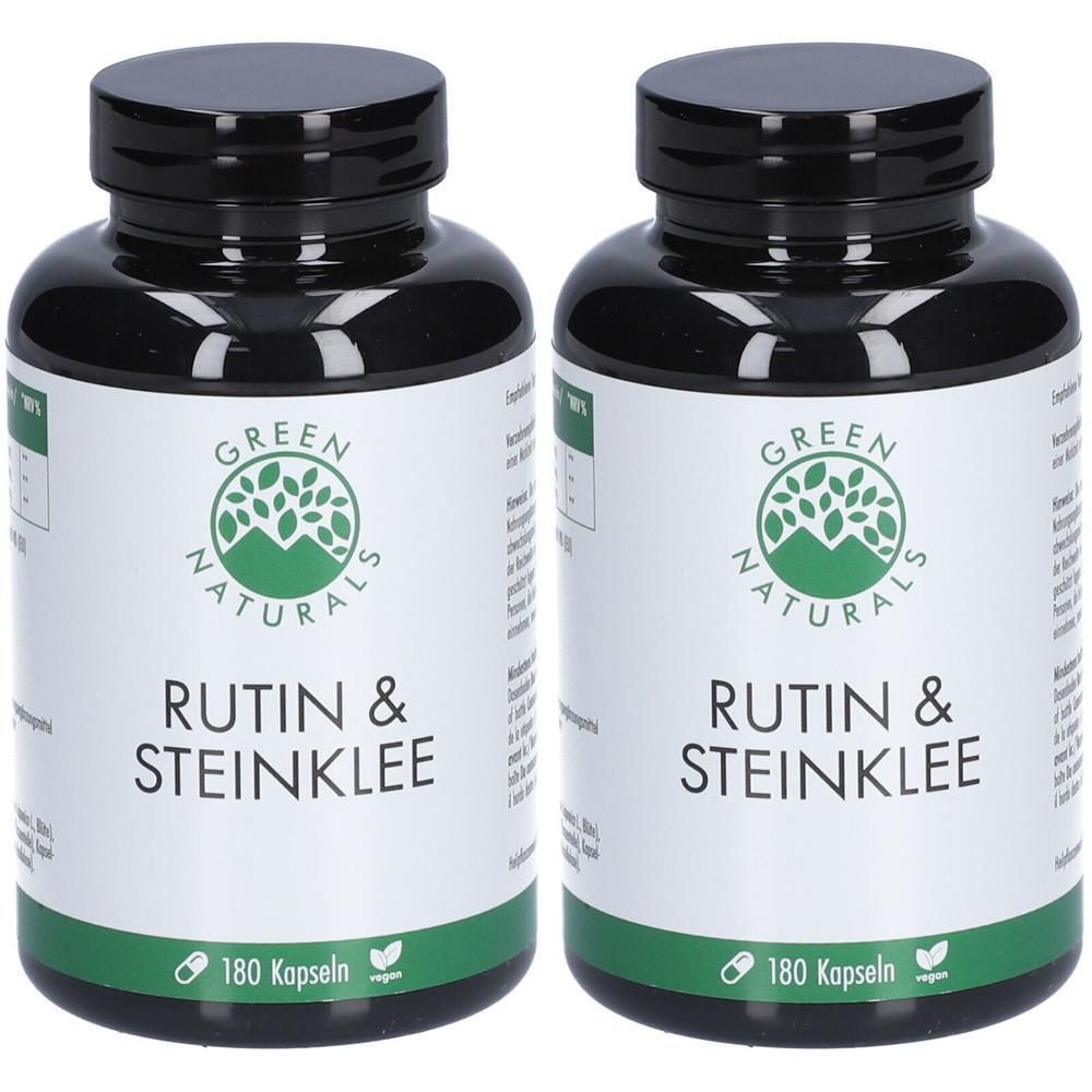 Green Naturals Rutin & Steinklee 500 mg vegan Kps. 2x 2x180 St Kapseln