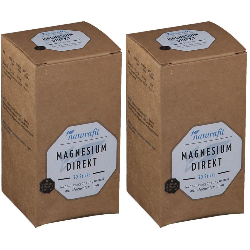 Naturafit Magnesium Direkt 2x 2x30 St Pellets