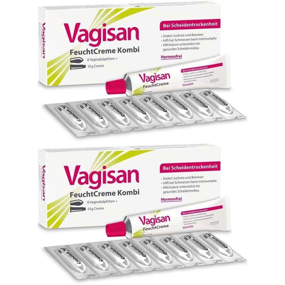 Vagisan FeuchtCreme Kombi 8 Ovula+10 g Creme 2x 2x1 St Kombipackung