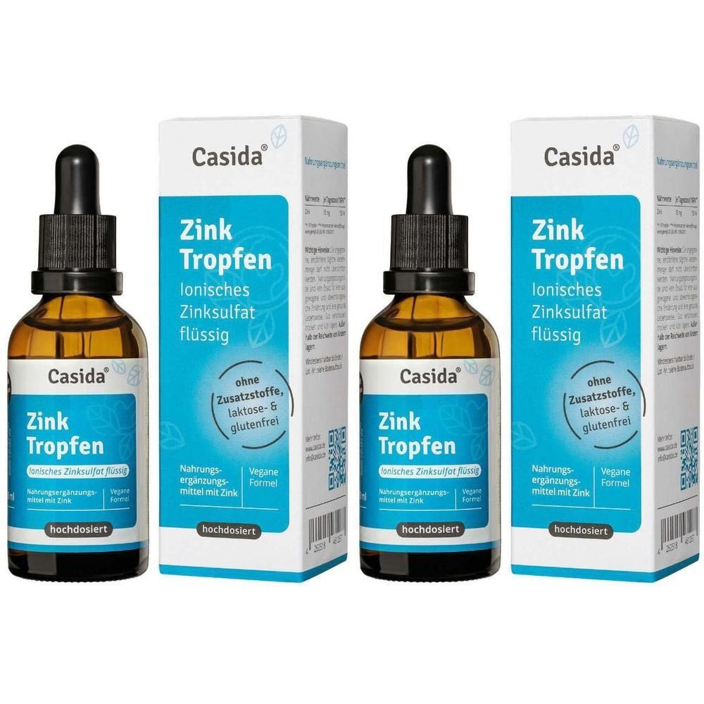 Zink Tropfen ionisches Zinksulfat flüssig 2x 2x50 ml