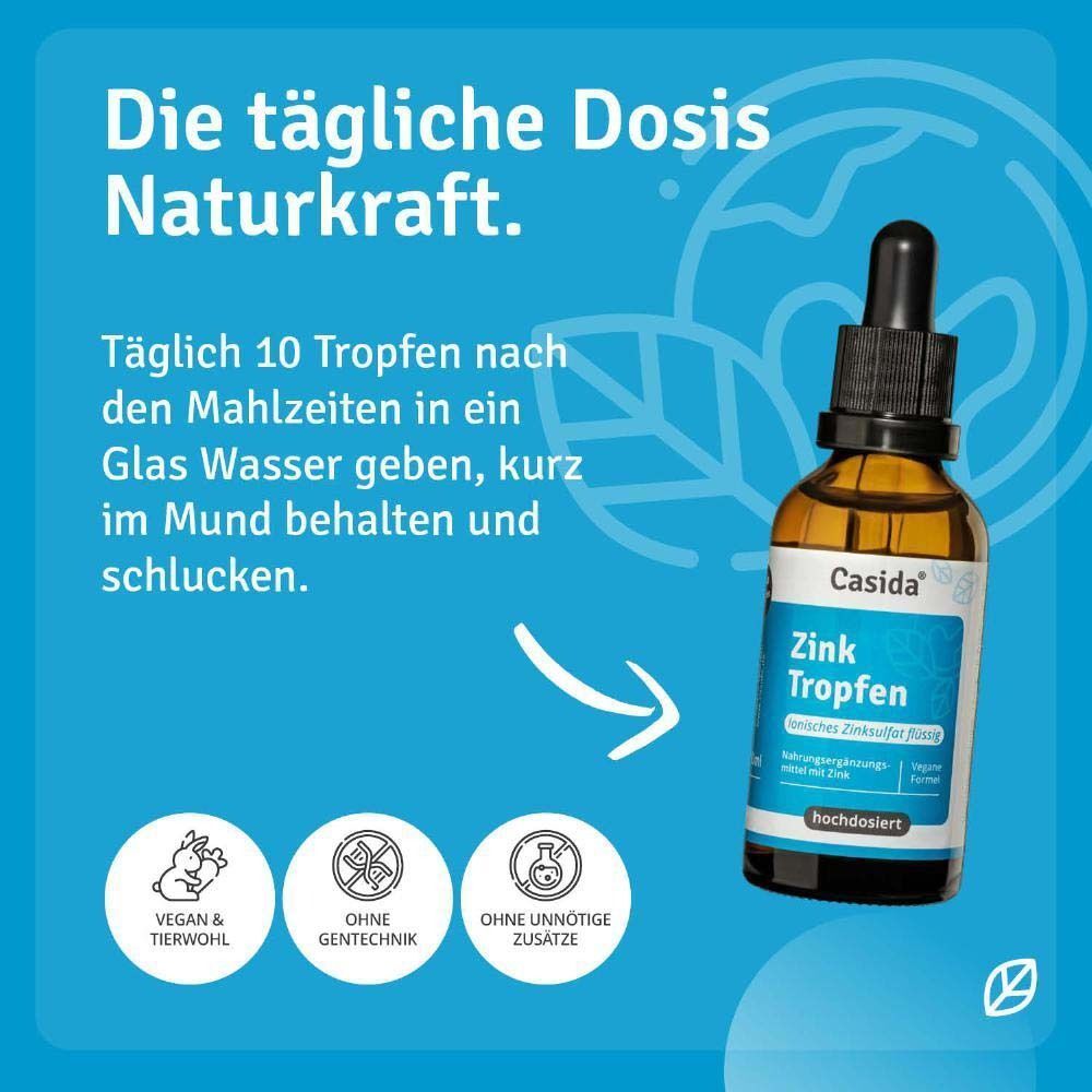 Anwendung: 10 Tropfen nach dem Essen in Wasser geben, kurz im Mund behalten und schlucken. Vegan & tierwohl, ohne Gentechnik, ohne unnötige Zusätze.