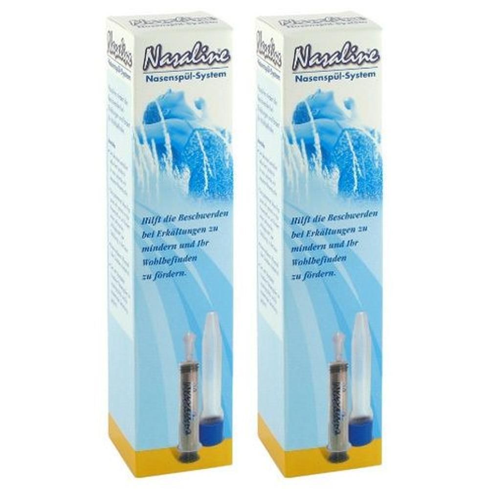 Nasaline Das Nasenspülsystem 2x 2x1 St Spritzen