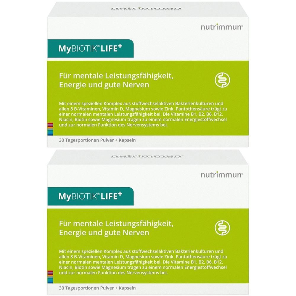 Mybiotik Life+ Kombipackung 30x1,5 g Plv.+60 Kaps. 2x 2x1 St