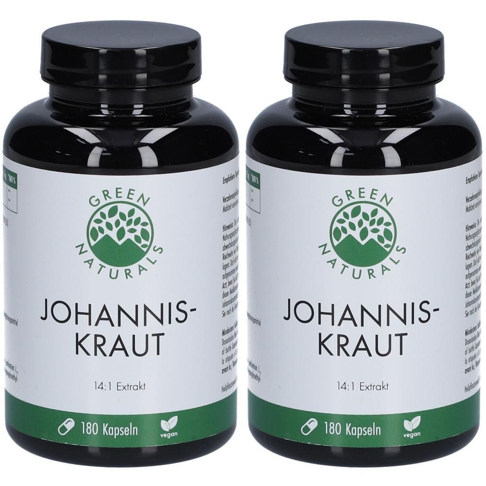 Green Naturals Johanniskraut 850mg hochdosiert Kps 2x 2x180 St Kapseln