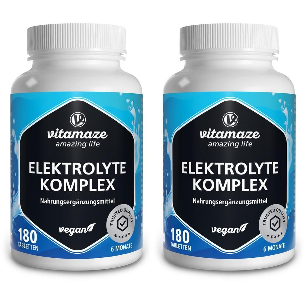 Elektrolyte Komplex Tabletten mit Magnesium vegan 2x 2x180 St
