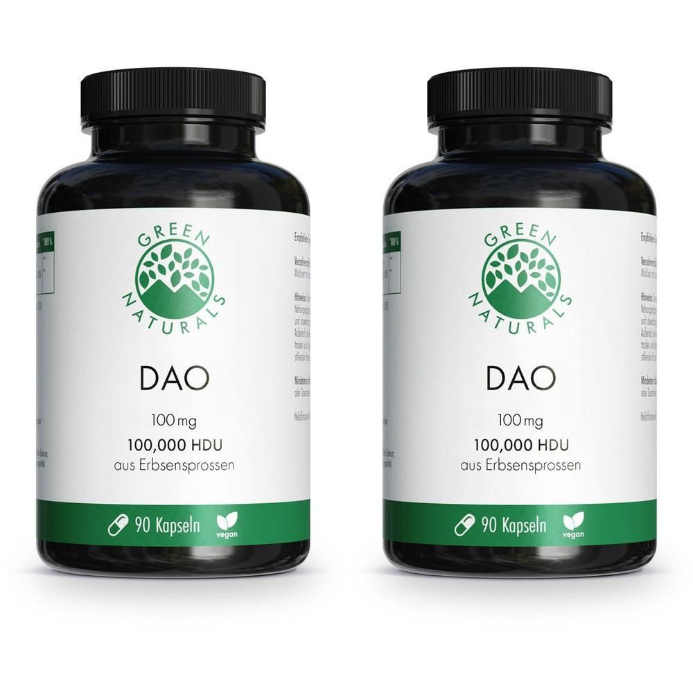 Green Naturals DAO 100mg veg.zum Histaminabbau Kps 2x 2x90 St Kapseln