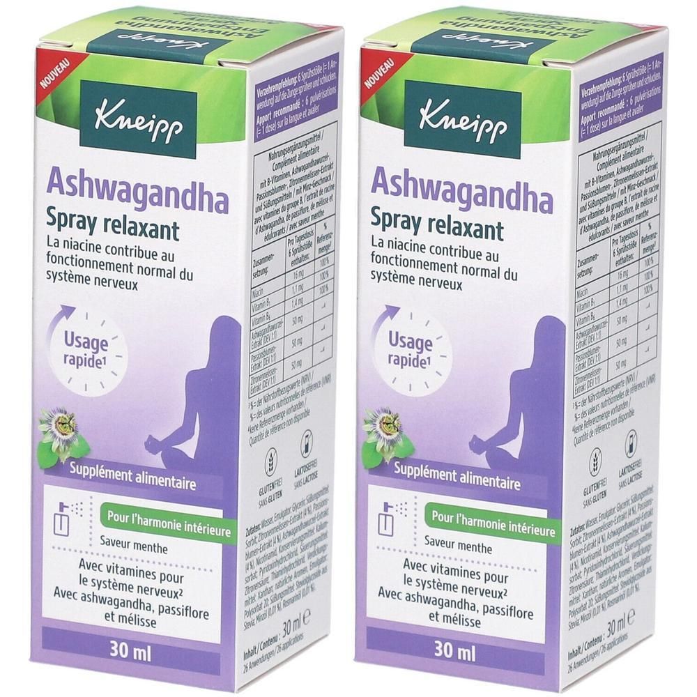 Kneipp Ashwagandha Entspannung Spray 2x 2x30 ml