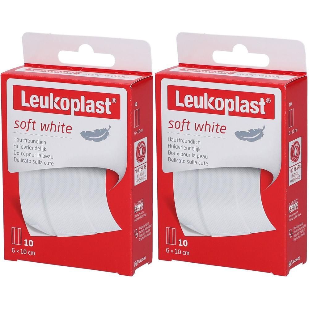 Leukoplast soft white Pflaster 6x10 cm 2x 2x10 St
