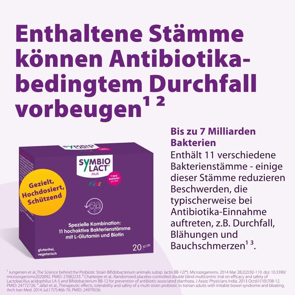 SymbioPharm SymbioLact Multi Kids Sticks Probiotika