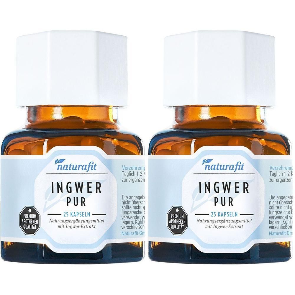 Naturafit Ingwer Pur Kapseln 2x 2x25 St