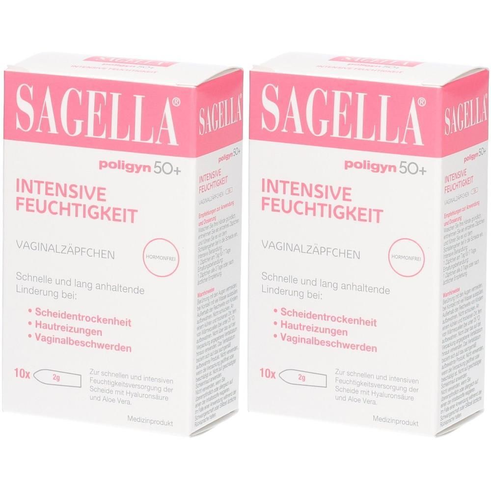 Sagella poligyn 50+ intensive Feuchtigkeit Ovula 2x 2x10 St Vaginalovula