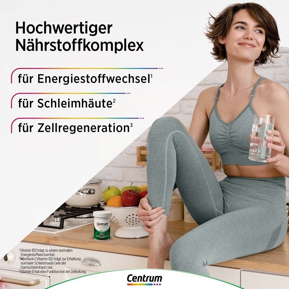 Centrum Vital+ Darm & Energie Kapseln: Vitamine für Darm², Vitalität¹& Energie¹