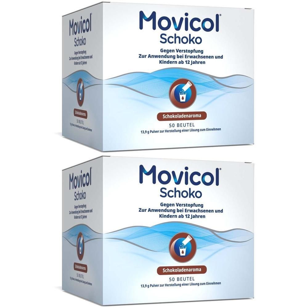 Movicol Schoko Plv.z.Her.e.Lsg.z.Einnehmen 2x 2x50 St Pulver zur Herstellung einer Lösung zum Einnehmen