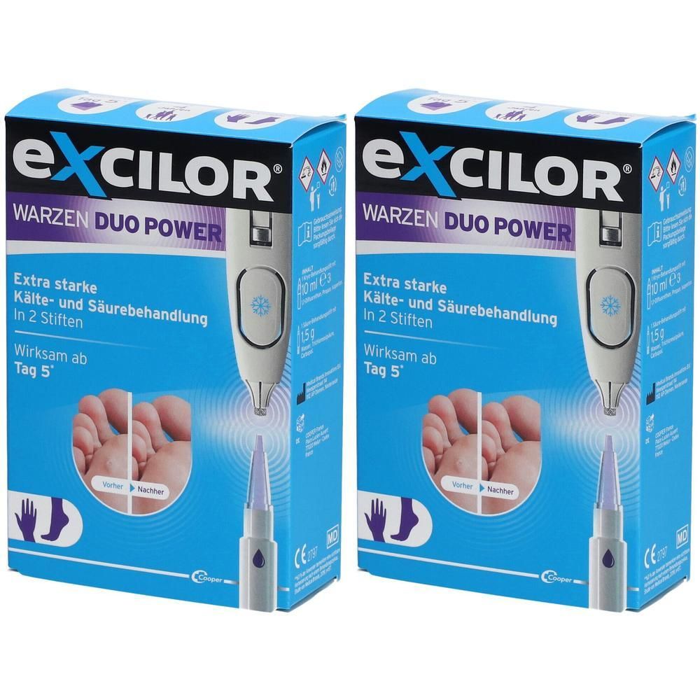Excilor Warzen Duo Power 10 ml+1,5 g Kombipackung 2x 2x1 St