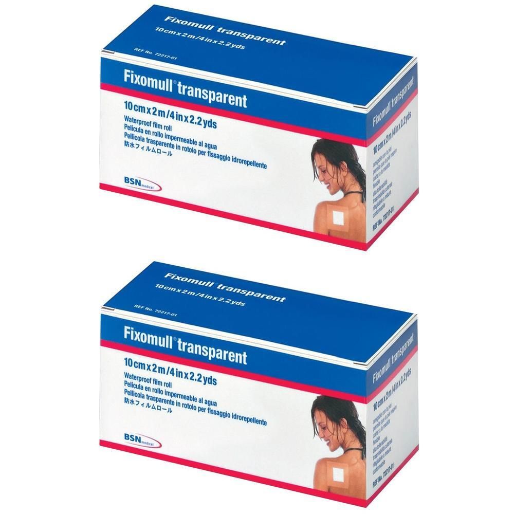 Fixomull transparent 10 cmx2 m 2x 2x1 St Pflaster