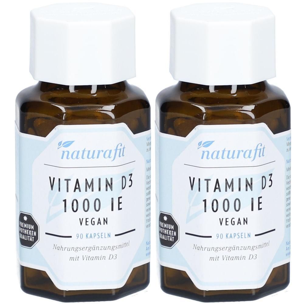 Naturafit Vitamin D3 1000 I.e. Kapseln 2x 2x90 St