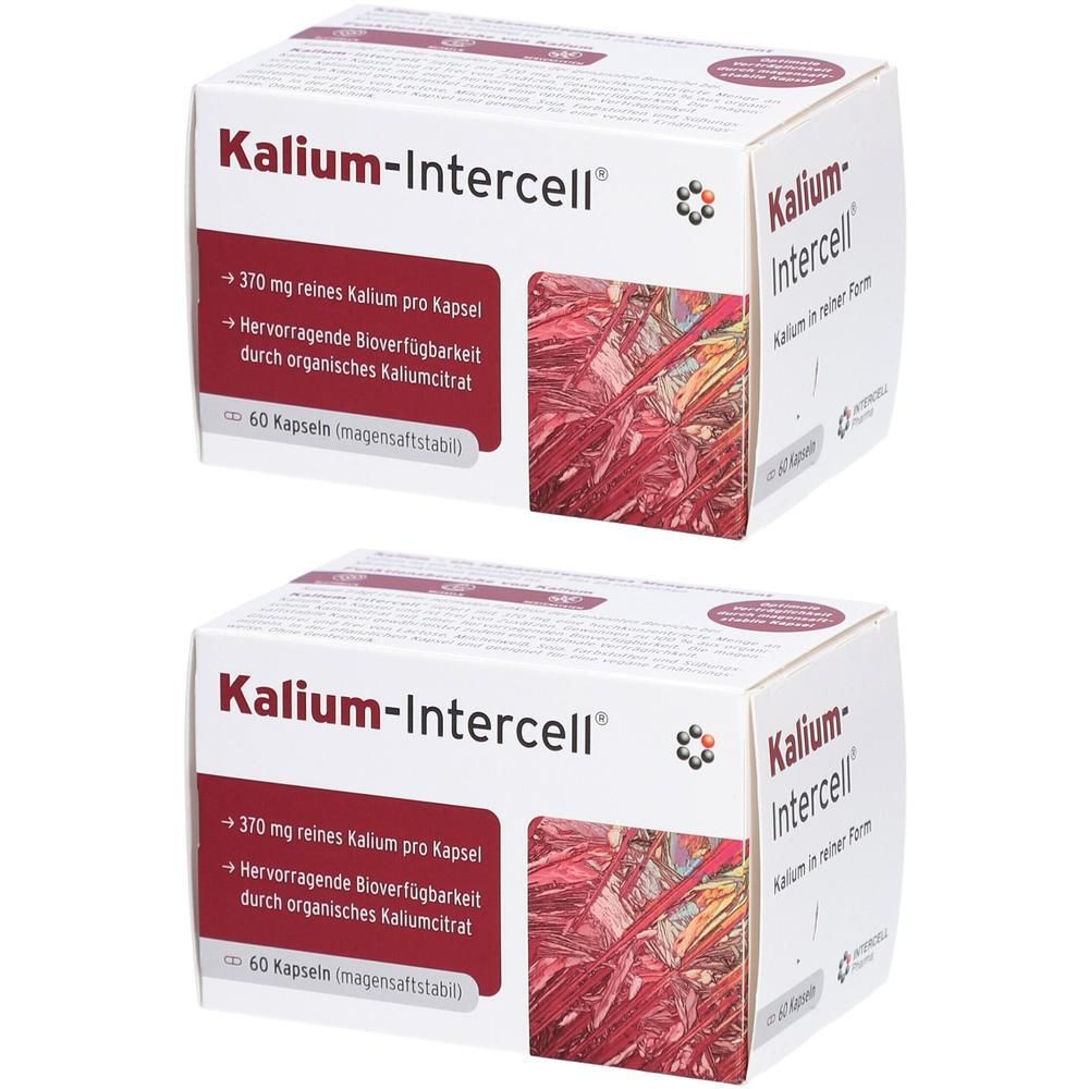 Kalium-Intercell magensaftresistente Hartkapseln 2x 2x60 St Magensaftresistente