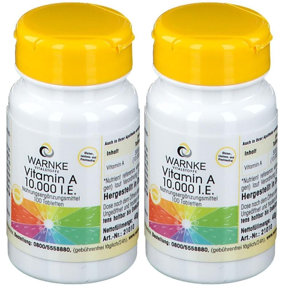 Vitamin A 10.000 I.e. Tabletten 2x 2x100 St