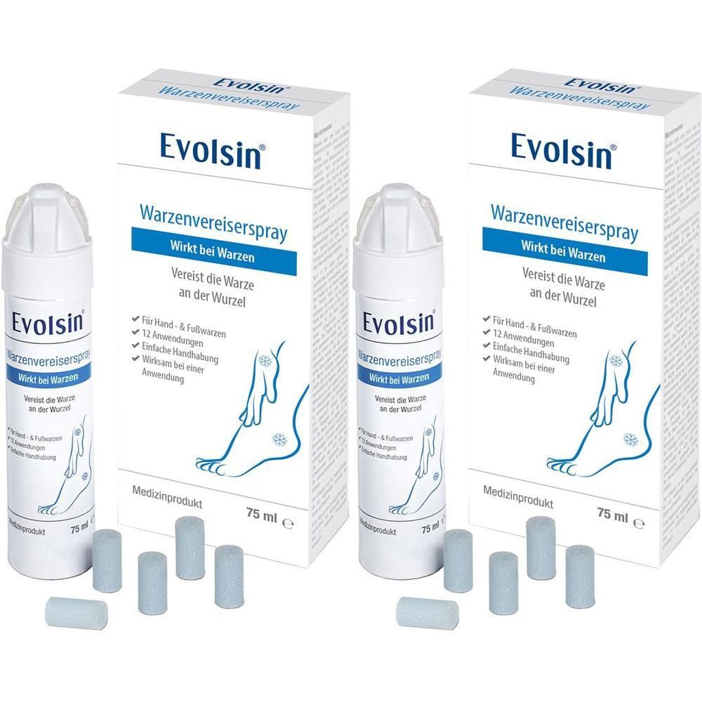 Evolsin Warzenvereiserspray 2x 2x75 ml Spray