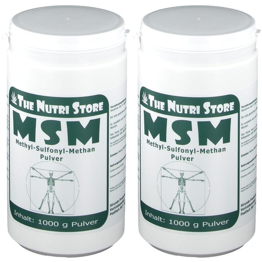 MSM 100% rein Pulver 2x 2x1000 g