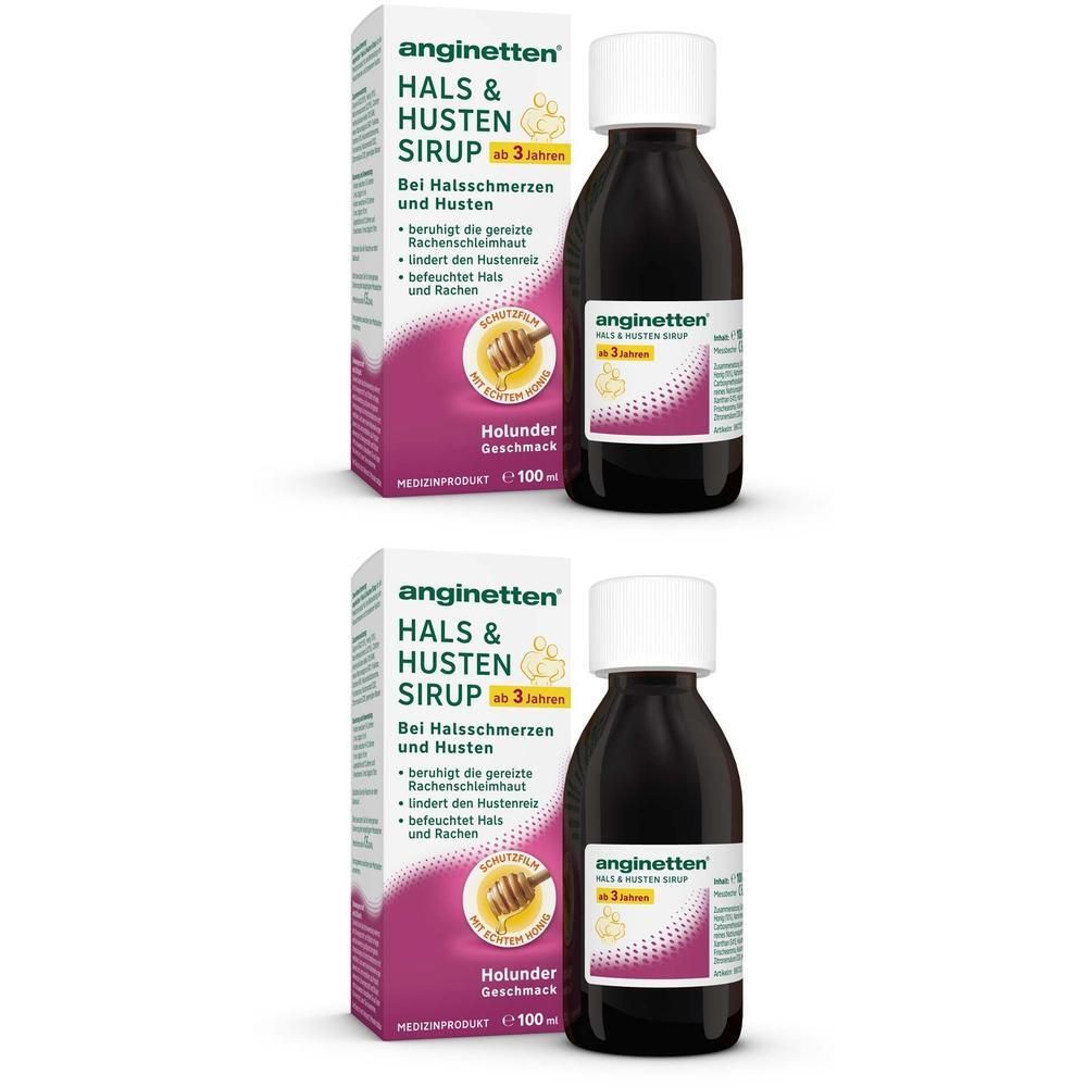Anginetten Hals & Husten Sirup 2x 2x100 ml