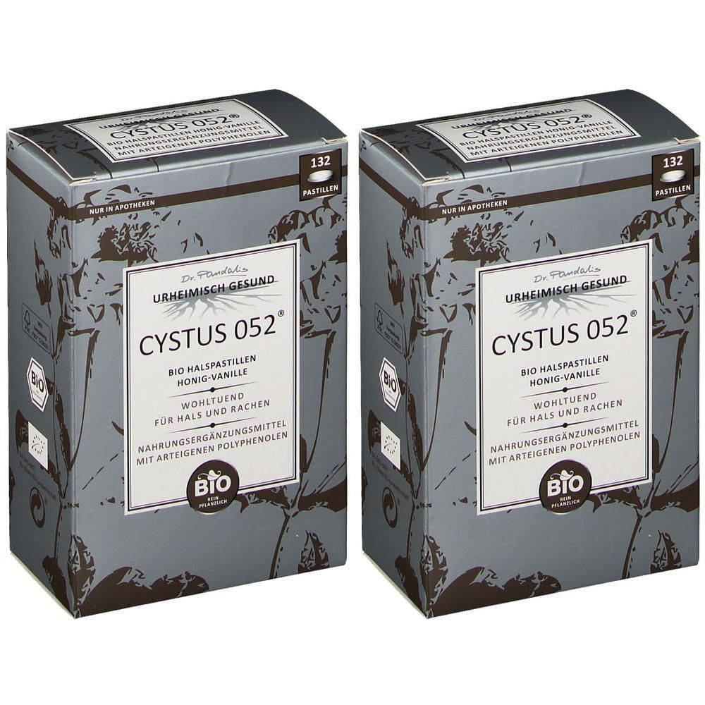 Cystus 052 Bio Halspastillen Honig Vanille 2x 2x132 St Pastillen
