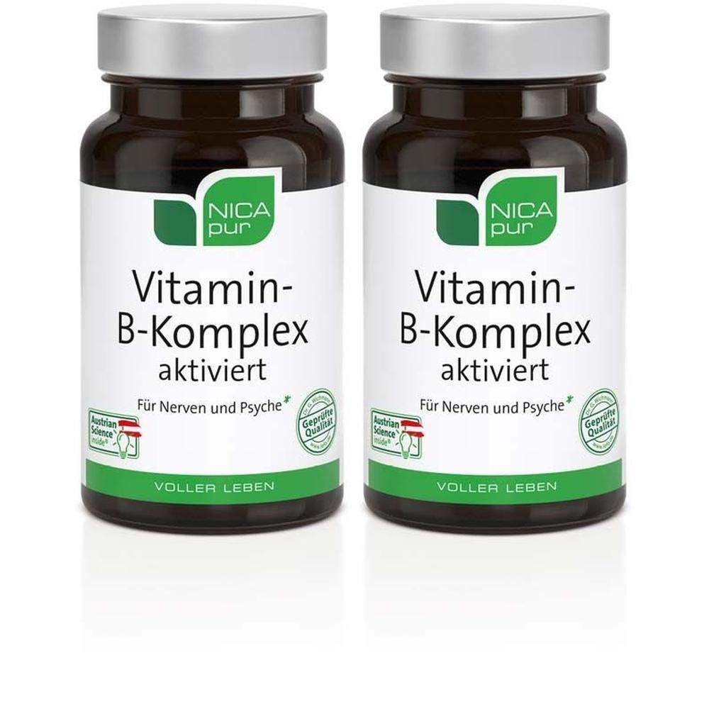 Nicapur Vitamin B Komplex aktiviert Kapseln 2x 2x60 St