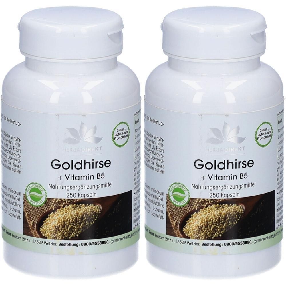 GOLDHIRSE+Vitamin B5 Kapseln 2x 2x250 St