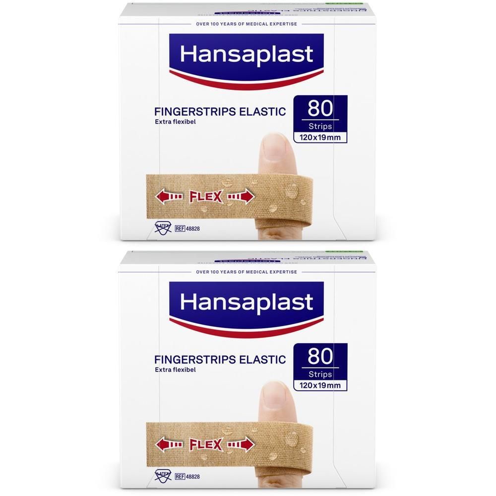Hansaplast Elastic Finger Pflasterstrips 2x 2x80 St Pflaster