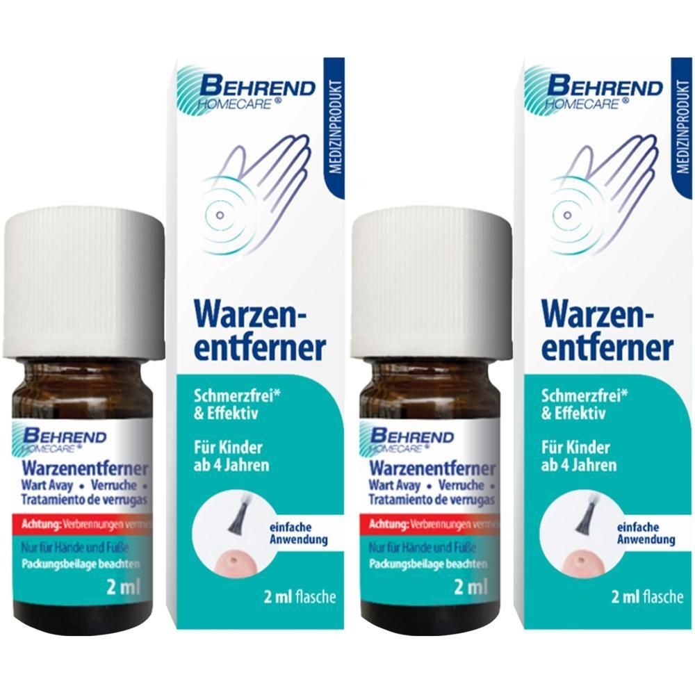 Behrend Warzenentferner flüssig 2x 2x2 ml Flüssigkeit