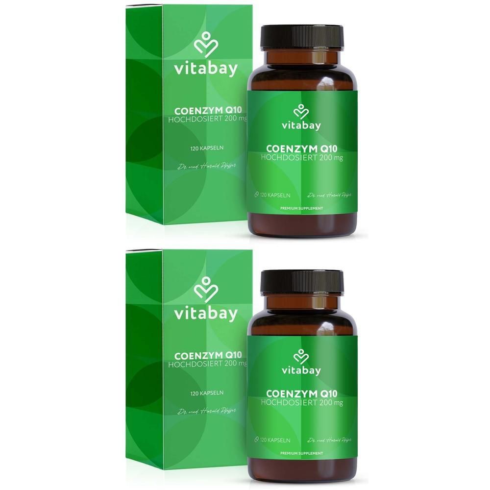 Coenzym Q10 Ubichinon Komplex 200 mg vegan Kapseln 2x 2x120 St