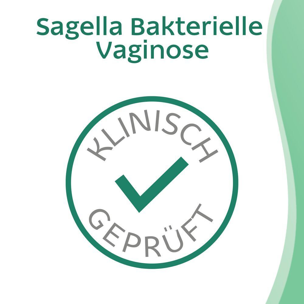 Rundes Logo: Klinisch geprüft. Grüner Haken in einem Kreis. Text: Klinisch geprüft.
