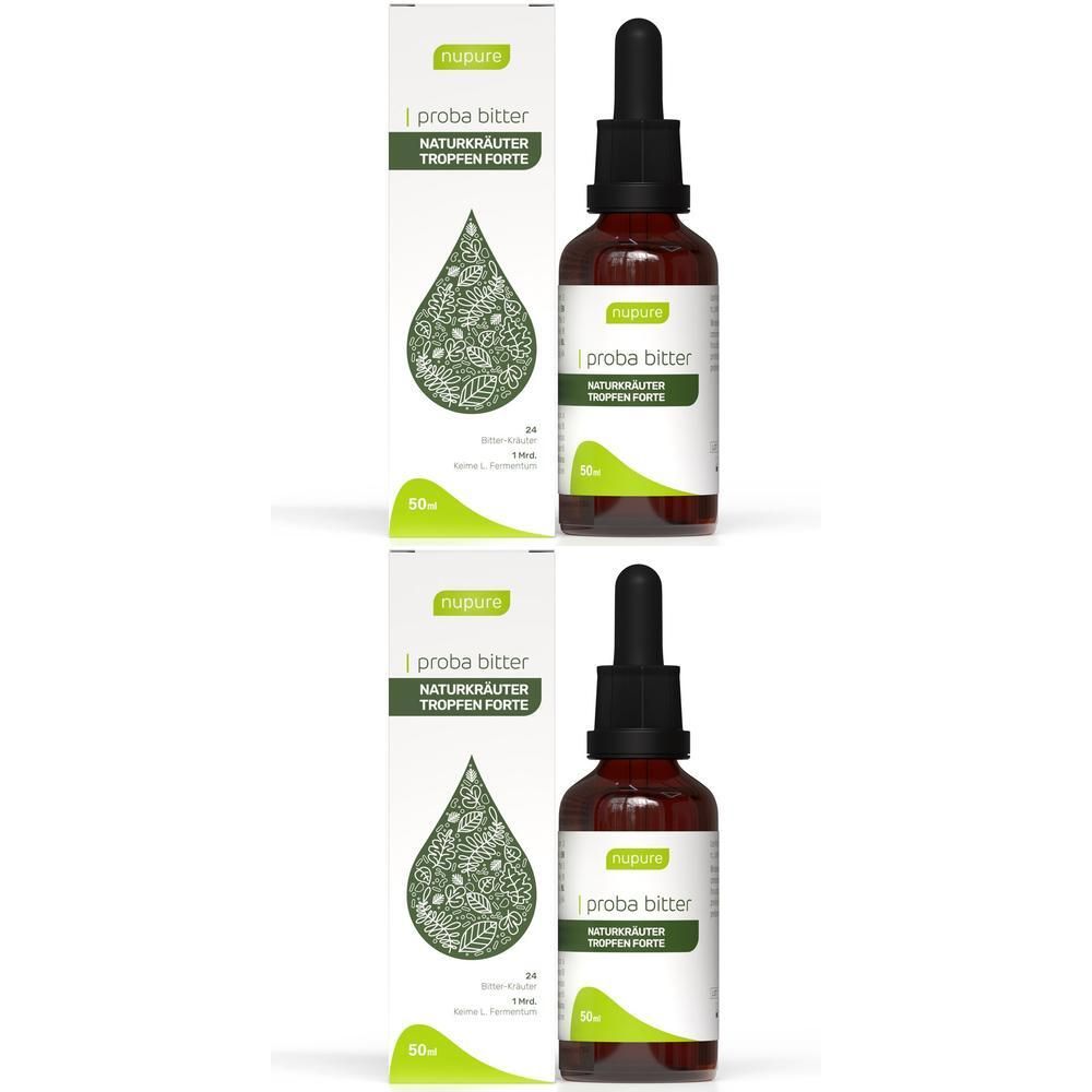 Nupure proba bitter Naturkräuter Tropfen 2x 2x50 ml zum Einnehmen