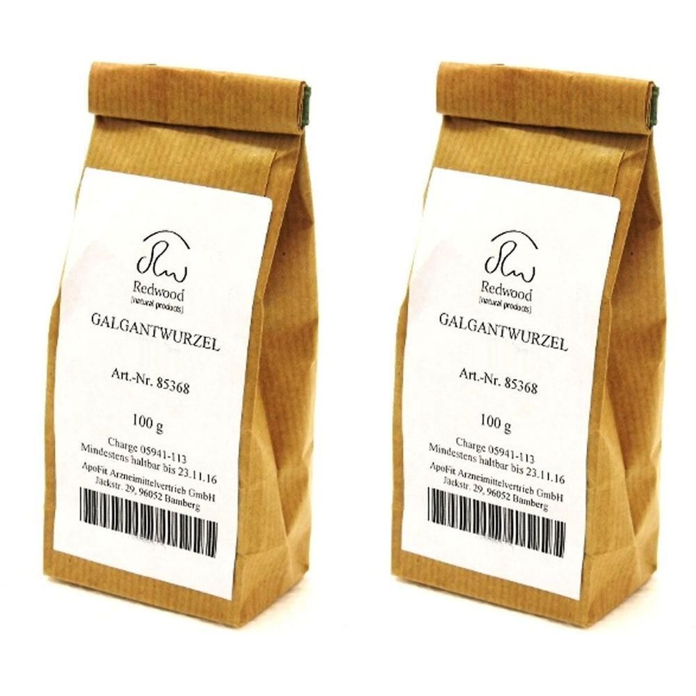 Galgantwurzel geschnitten 2x 2x100 g Pulver