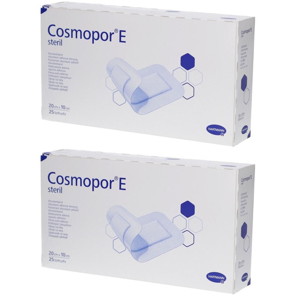 Cosmopor E steril Wundverband 10x20 cm 2x 2x25 St Pflaster