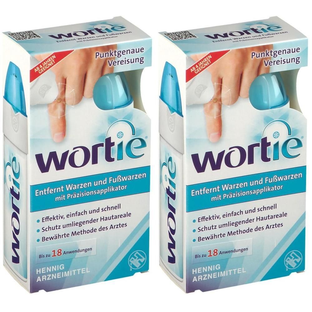 Wortie gegen Warzen und Fußwarzen mit Applikator 2x 2x50 ml Dosieraerosol